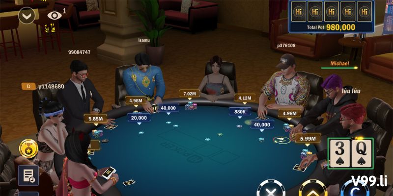 Luật tham gia bài Poker 3D trực tuyến